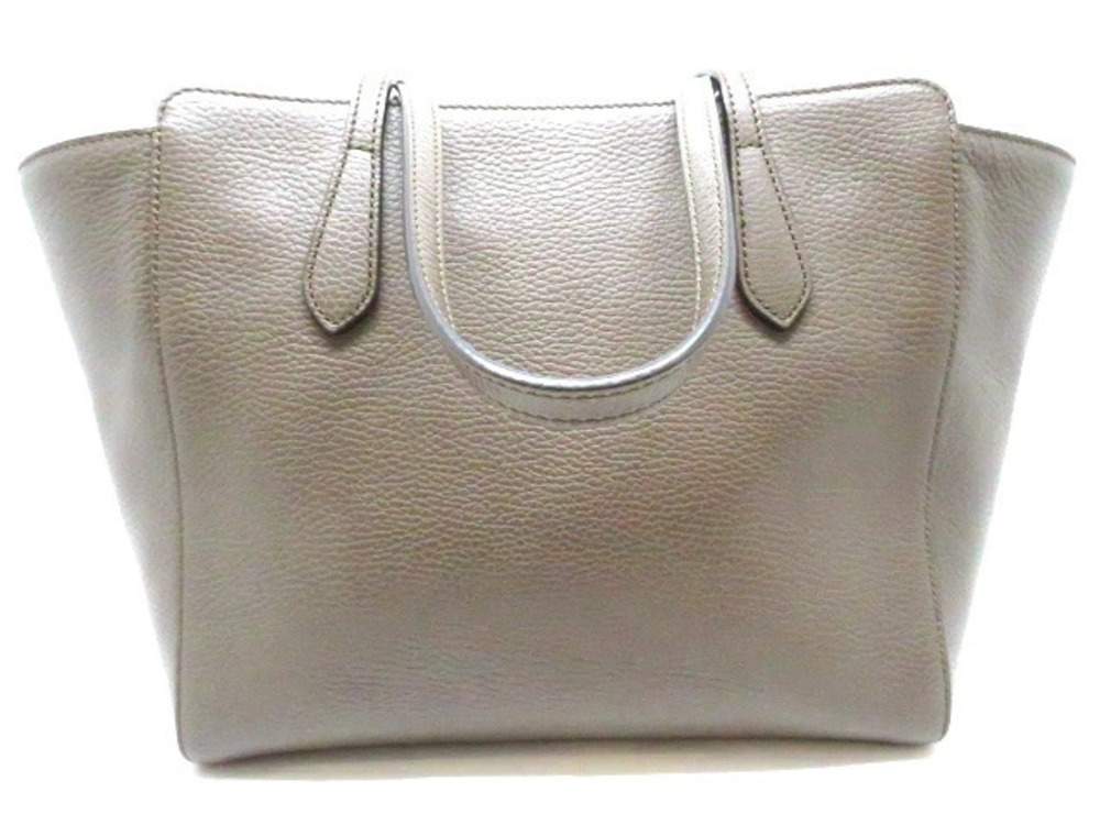 Gucci Swing Tote Bag Gray Pink